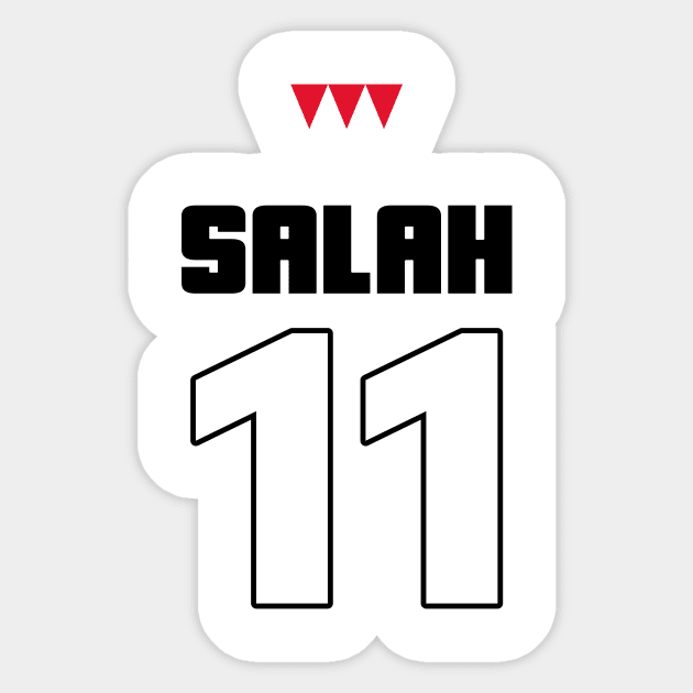 Liverpool Mo Salah 11 Sticker by CazzApparel